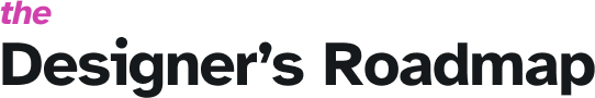 Logo for the Designer's Roadmap newsletter.